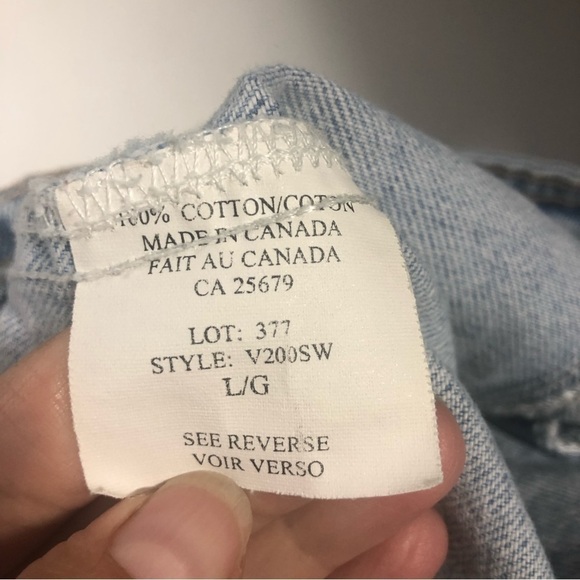 Vintage Eldorado Cotton Denim Button Up Vest, size L (fits like a M) - Picture 7 of 9